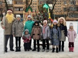 Новогодний праздник у детей ж/д128 и 126 по ул.Морская